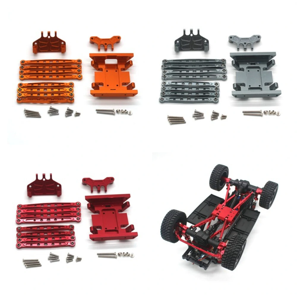 Upgraded Metal Linkage Rod Seat Gearbox Base Parts Full Set for MN128 MN86S G500 1/12 RC Car Vehicles Models Spare Accessories