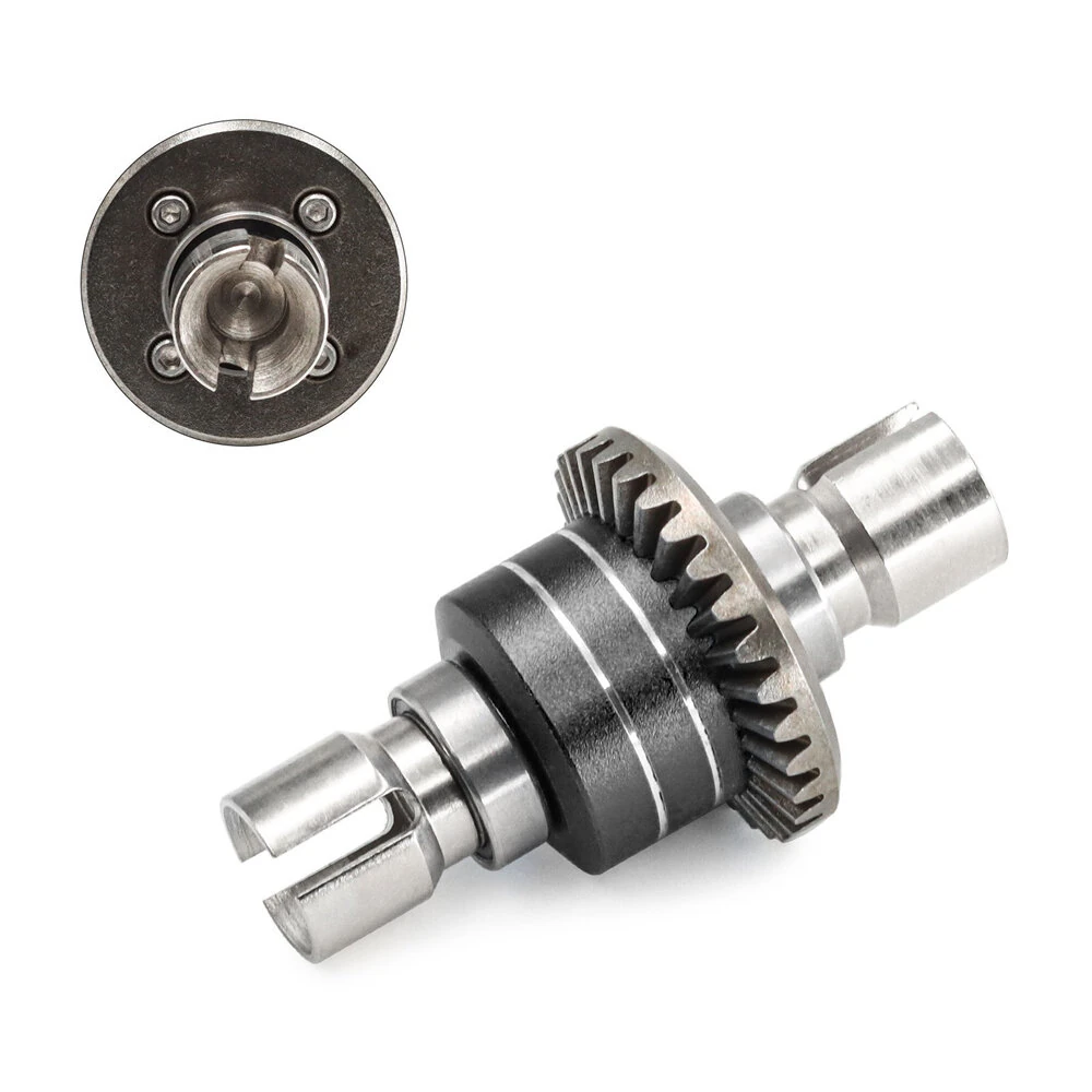Upgraded Metal Steel Gear Front and Rear Differential for MJX 1/14 14301 14302 14303 1/16 16207 16208 16209 16210 H16V3 RC Car Vehicle Models Parts w176 — view 3
