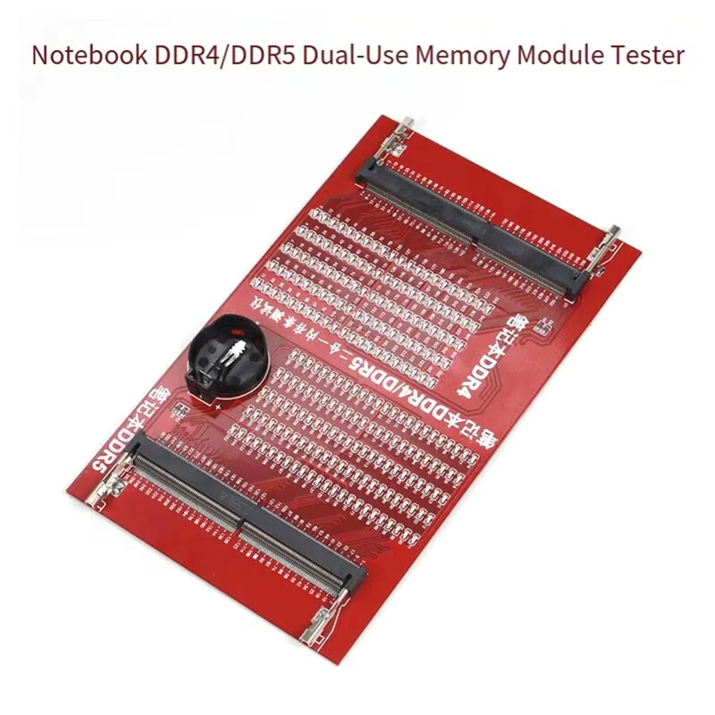 Upgraded Notebook DDR4/DDR5 Dual-Use Memory Module Tester SDRAM SO-DIMM Tester Card Memory Slot Diagnostic Tool For Laptop And Desktop With LED Indicator — Pricio