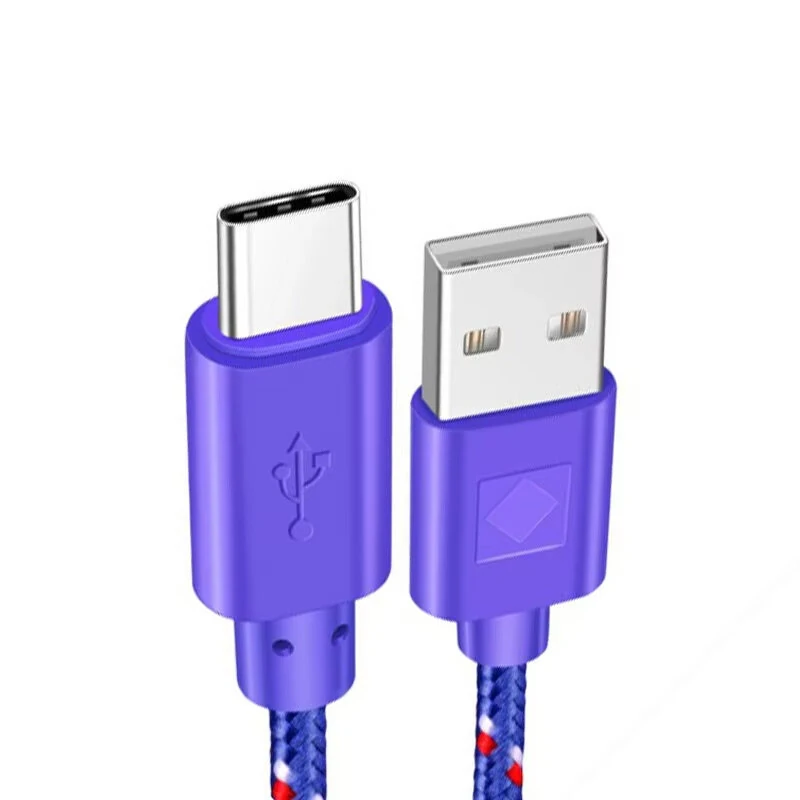 USB-A to Type-C Nylon Braided Data Cable Fast Charging Data Transmission Copper Core Line 1M/2M Long for iPhone 15 15 Plus for Huawei Nova Flip for Samsung Galaxy S24 for Xiaomi Civi 4Pro — view 10