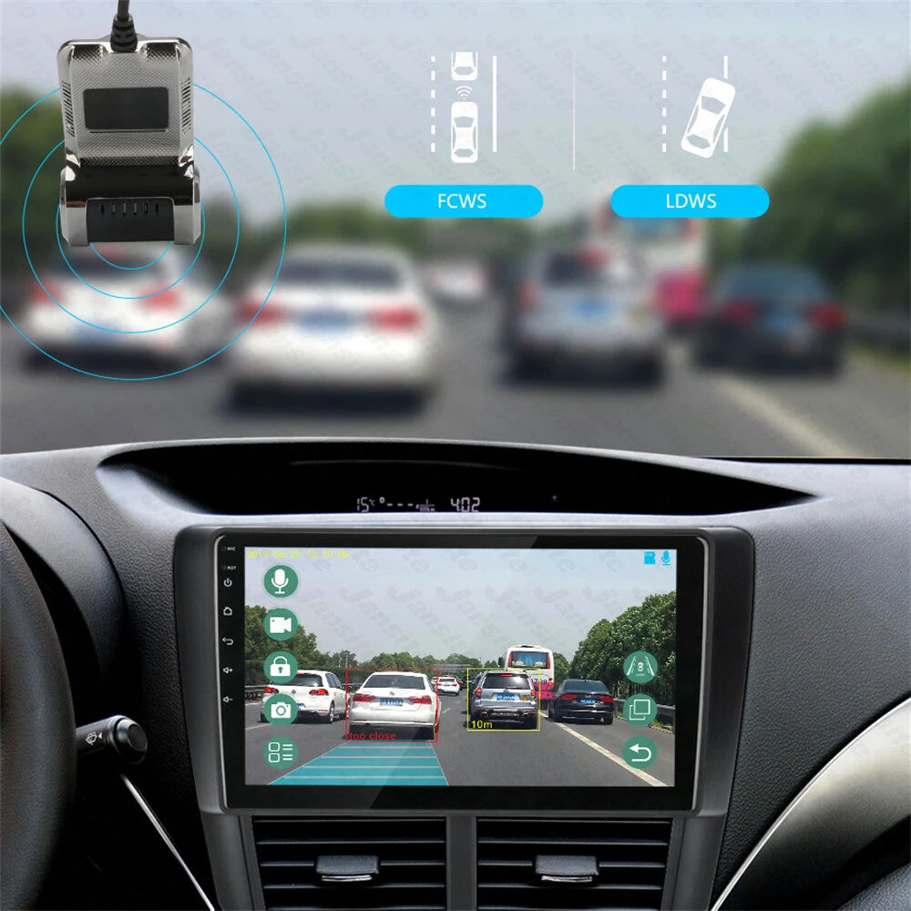USB Car DVR Dash Cam Android ADAS LDWS FCWS Voice Alarm Warning Wide Angle Video Loop Recording Floating Display G-Shock For DVD Android Player Navigation Unit Auto Audio — view 7