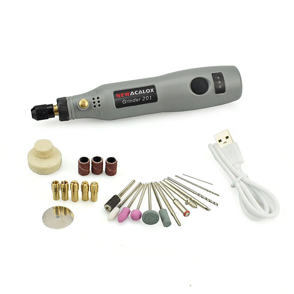USB Charging 10W Grinding Machine Mini Wireless Variable Speed Rotary Tools Kit Engraver Pen for Milling Polishing — view 3