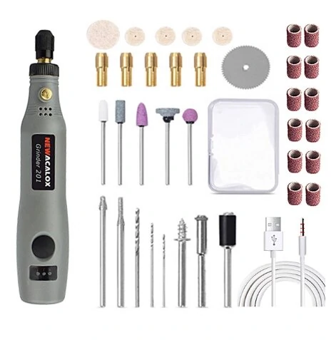 USB Charging 10W Grinding Machine Mini Wireless Variable Speed Rotary Tools Kit Engraver Pen for Milling Polishing — view 8
