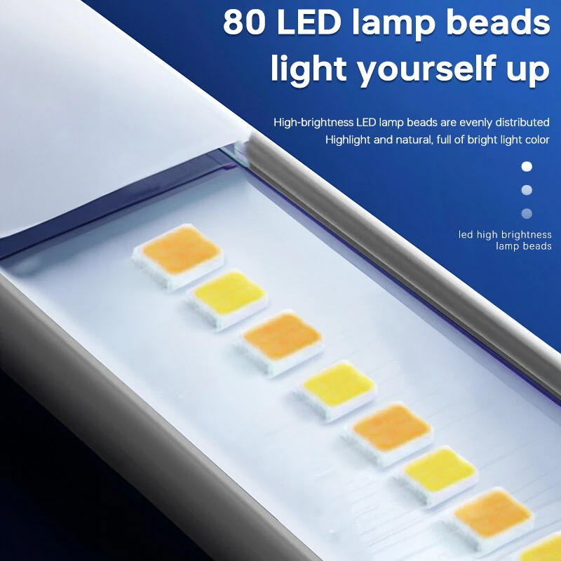 USB Charging 40cm LED Night Light 3 Color Adjustable 80LED 9 Levels Brightness Adjustment for Live Streaming Vlogging Makeup Photography — view 10
