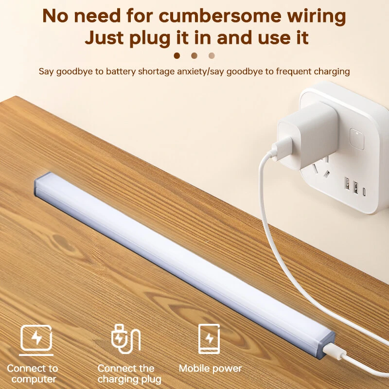 USB Charging 40cm LED Night Light 3 Color Adjustable 80LED 9 Levels Brightness Adjustment for Live Streaming Vlogging Makeup Photography — view 6