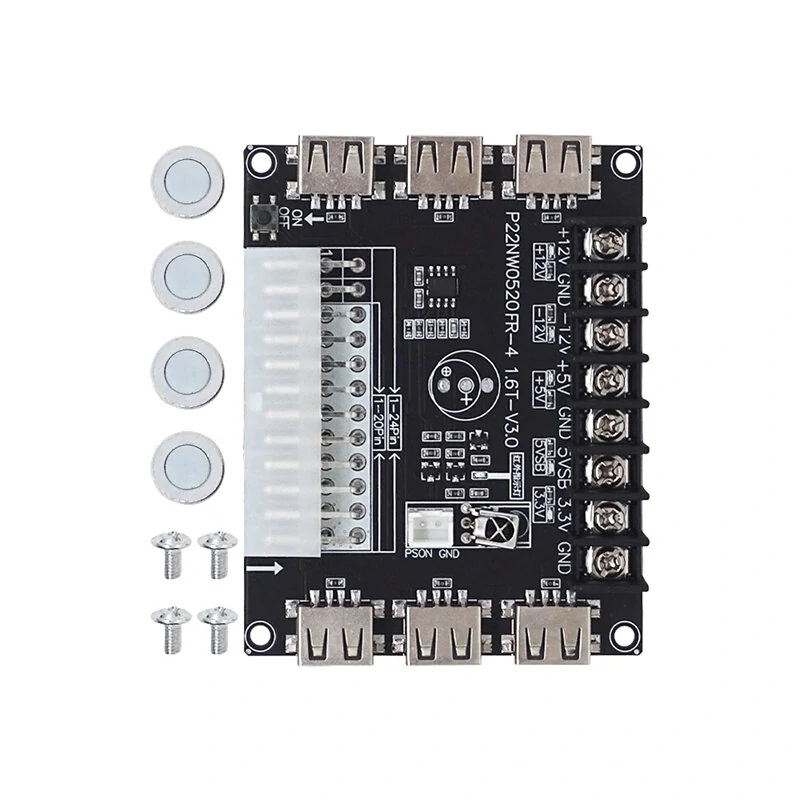 USB Charging Desktop Computer Chassis Power Supply ATX Adapter Board Take-off Plate with Infrared Detecting — view 7