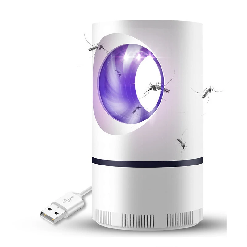 USB Electric Mosquito Killer Lamp LED Light Effective Physical Insect Trap Silent Operation Ideal for Bedroom Office Outdoor Use — Pricio