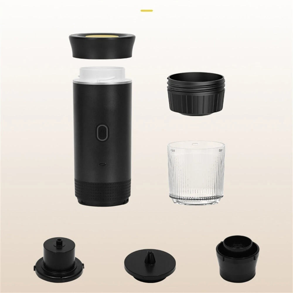 USB Intelligent Digital Display American Italian Capsule Extraction Coffee Machine Outdoor Portable Espresso Coffee Machine for Car Home Travel — view 10