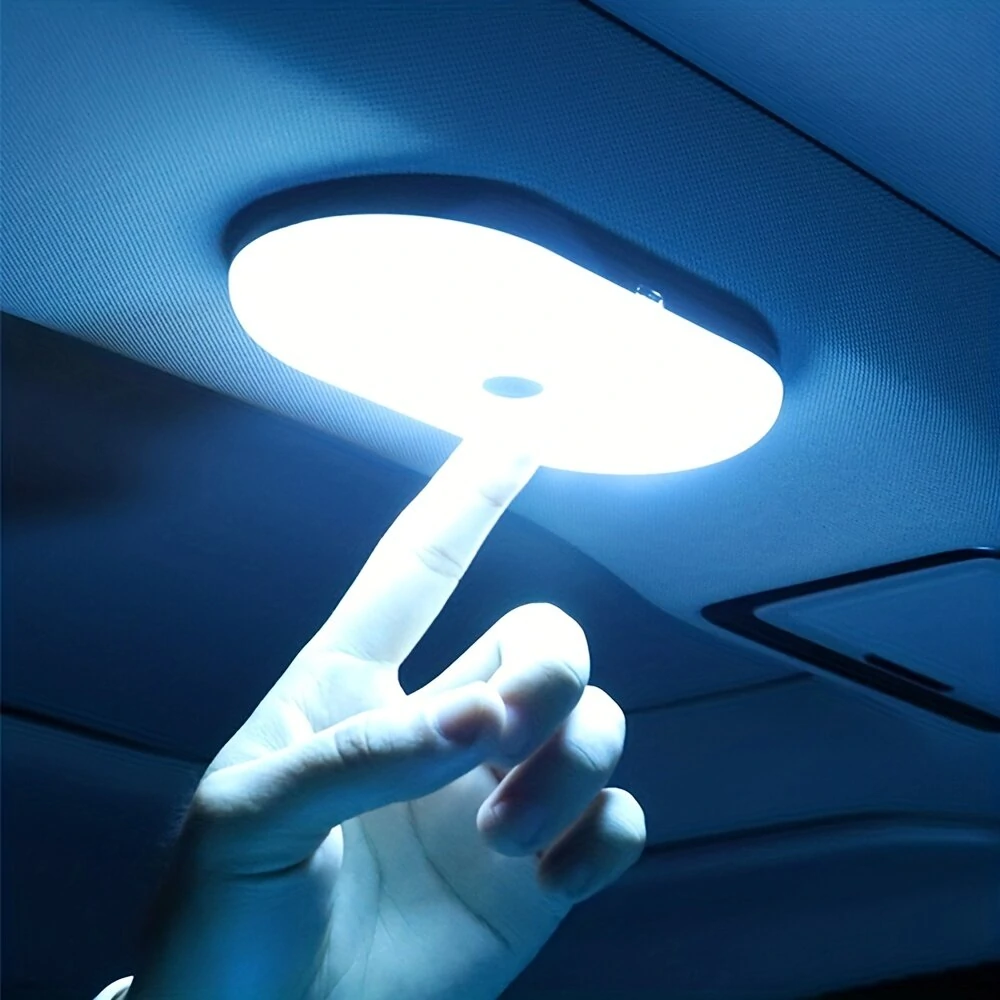 USB Rechargeable Car Reading Light LED Interior Light Car Mounted Ceiling Indoor Rear Interior Touch Lighting — Pricio
