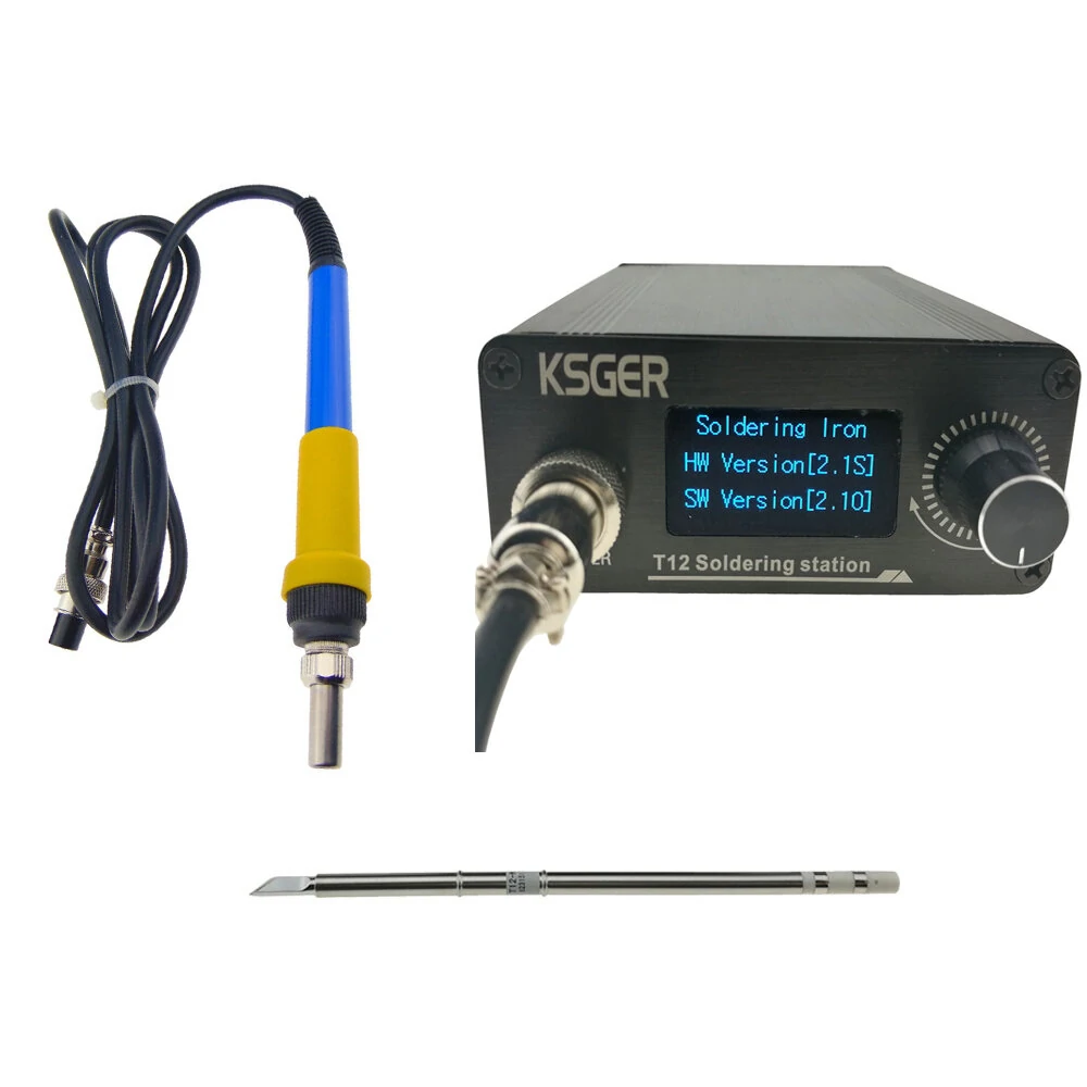 V2.1S T12 Digital Temperature Controller Soldering Station Electric Soldering Iron Tips T12-K + 907 Handle — Pricio