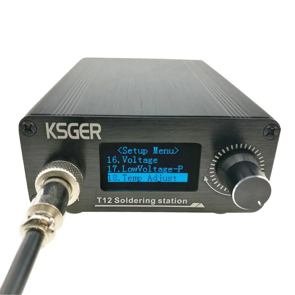 V2.1S T12 Digital Temperature Controller Soldering Station Electric Soldering Iron Tips T12-K + 907 Handle — view 8