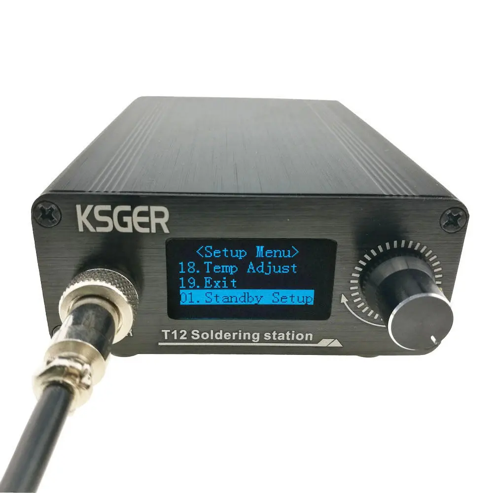 V2.1S T12 Digital Temperature Controller Soldering Station Electric Soldering Iron Tips T12-K + 907 Handle — view 9
