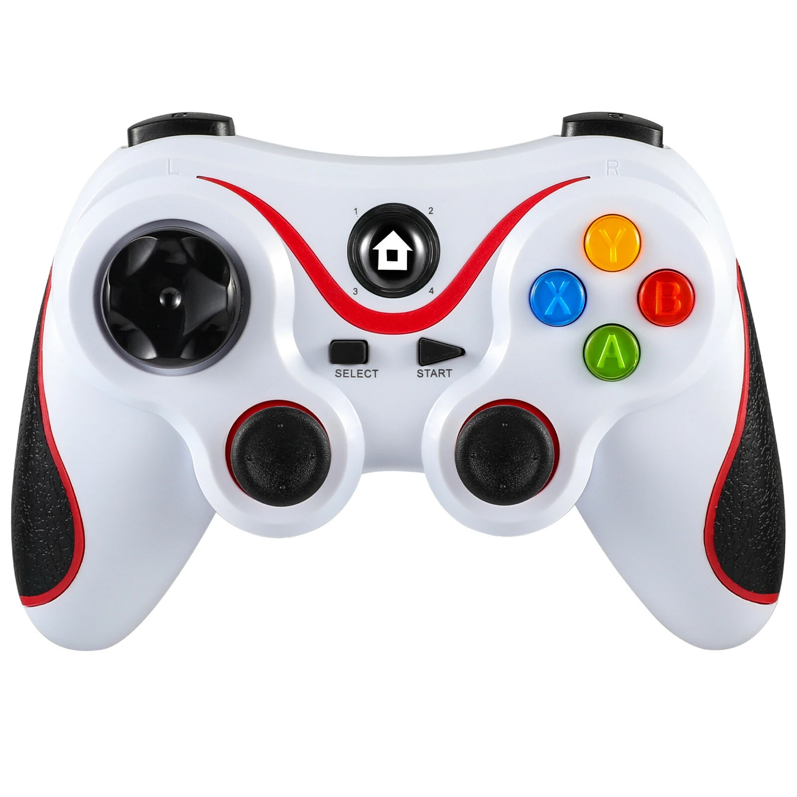 V8 Wireless bluetooth Game Controller Rechargeable 20H Battery Ergonomic Design for PC Switch PS4 PS3 Android iOS Smart TV — view 7