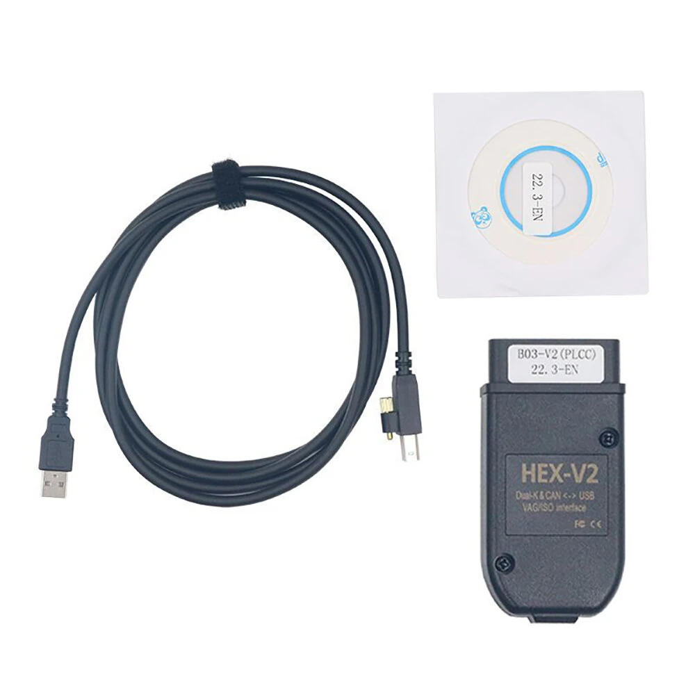 VCDS 24.7 Scanner Tool Cable OBD2 Diagnostic Multi-language HEX V2 Wesheu VCDS COM for VAG for Audi/Skoda/Volkswagen — view 3