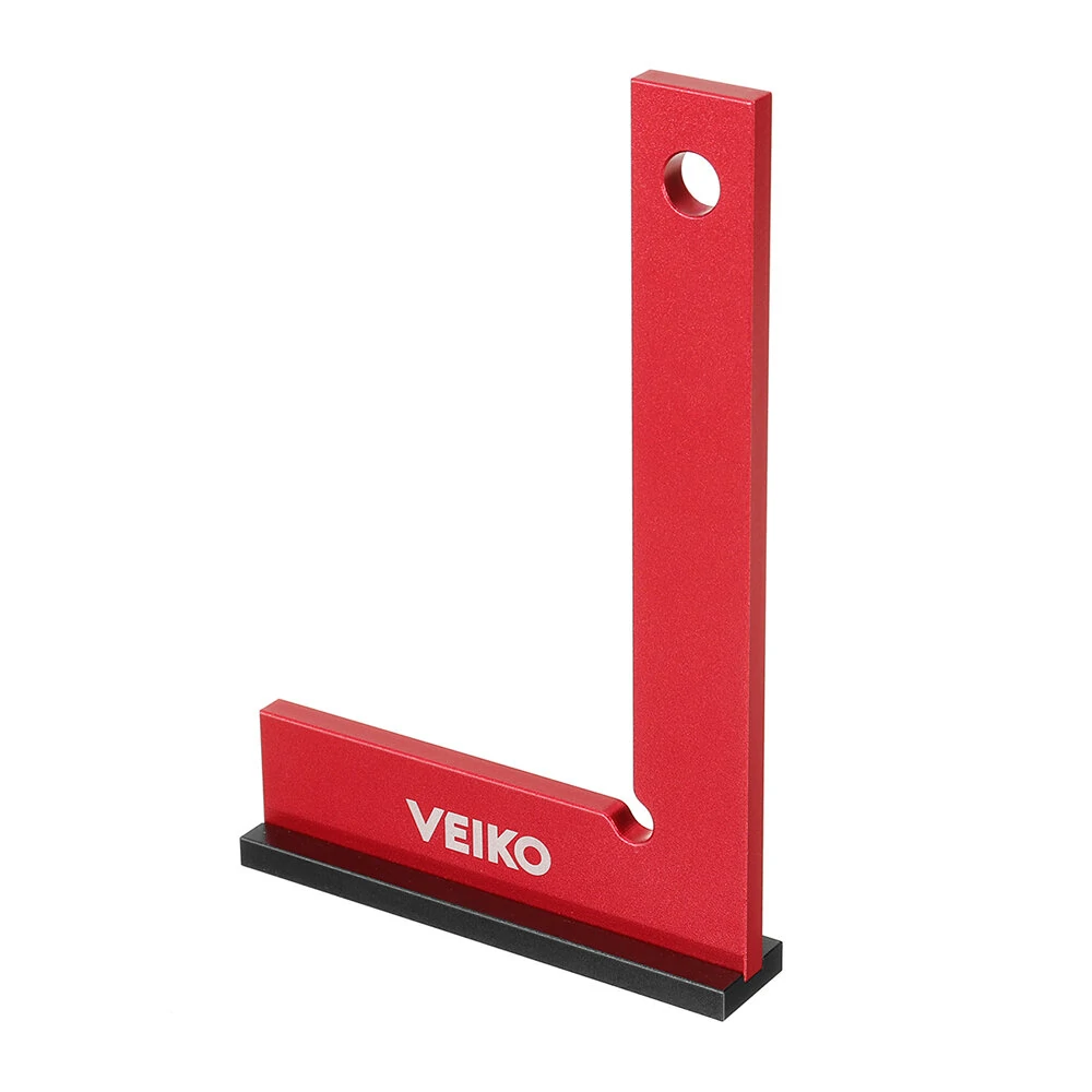 VEIKO Aluminum Alloy 150X100MM Square Ruler 90 Degree Right Angle Ruler With Solid Wide Base Check Tool Verticality Accurately — view 2