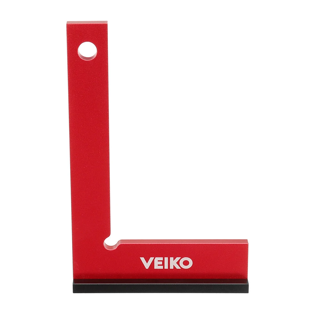 VEIKO Aluminum Alloy 150X100MM Square Ruler 90 Degree Right Angle Ruler With Solid Wide Base Check Tool Verticality Accurately — view 3