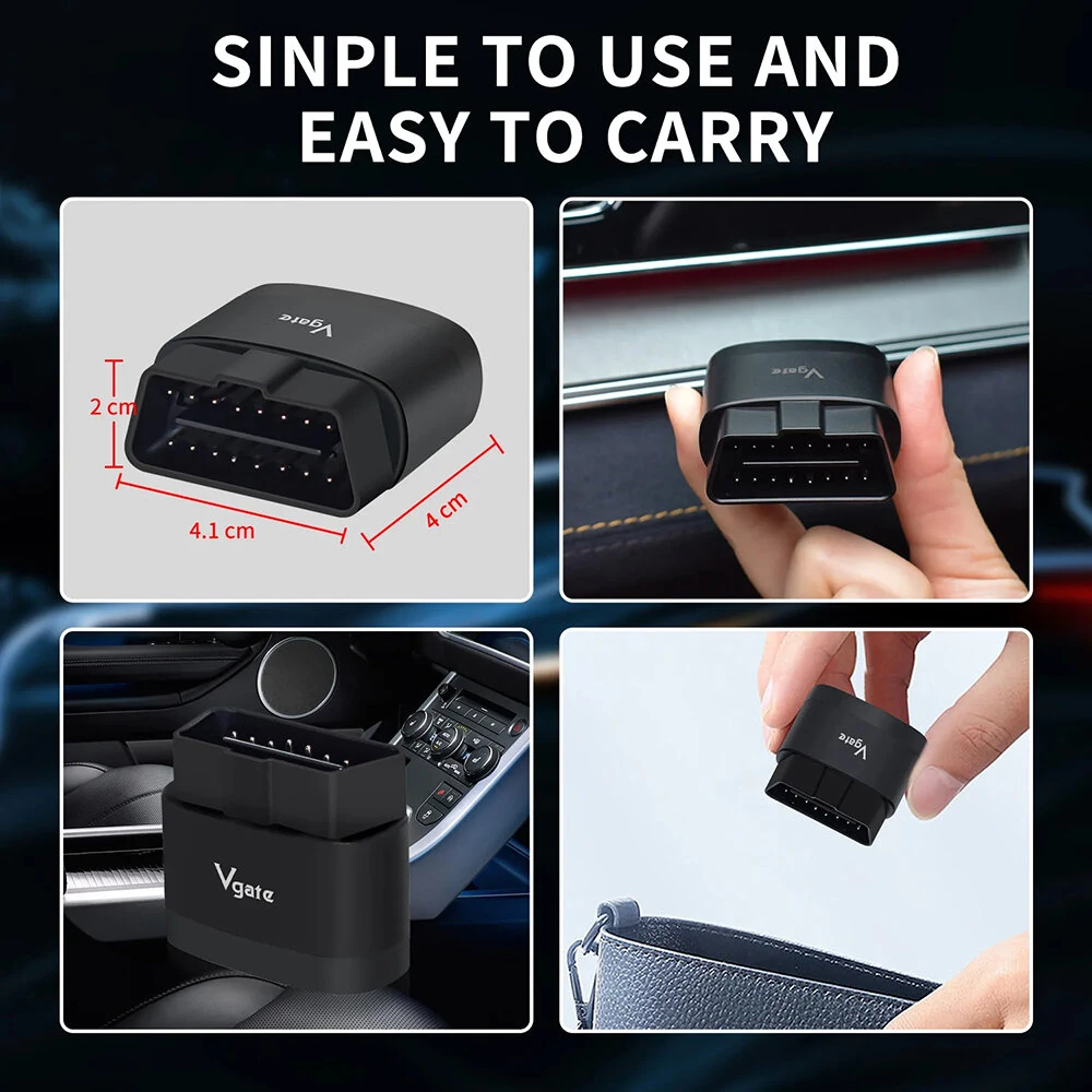Vgate iCar Pro 2S ELM327 OBD-II Adapter Fast bluetooth V5.3 for Android/IOS/PC OBD2 Scanner Upgraded Version V2.3 Car Diagnostic Tool — view 8