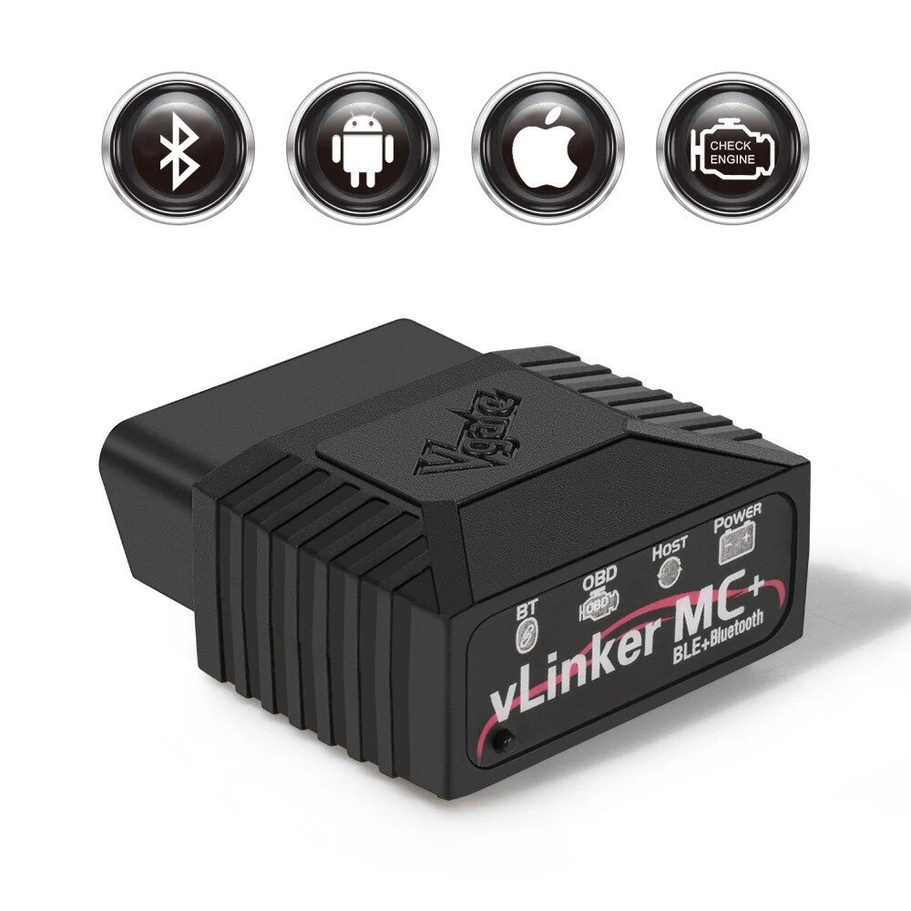 Vgate vLinker MC / MC+ Bluetooth BT3.0 / BT4.0 OBD2 Diagnostic Scanner Support Single Wire CAN(GMLAN) & Medium Speed CAN(MS-CAN) — Vgate