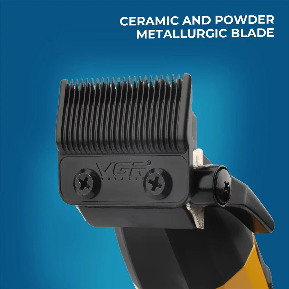 VGR V-285 9000RPM Professional Hair Clipper for Men LED Display DLC Blade Cordless Ceramic Blade Hair Trimmer Haircut Machine — view 4