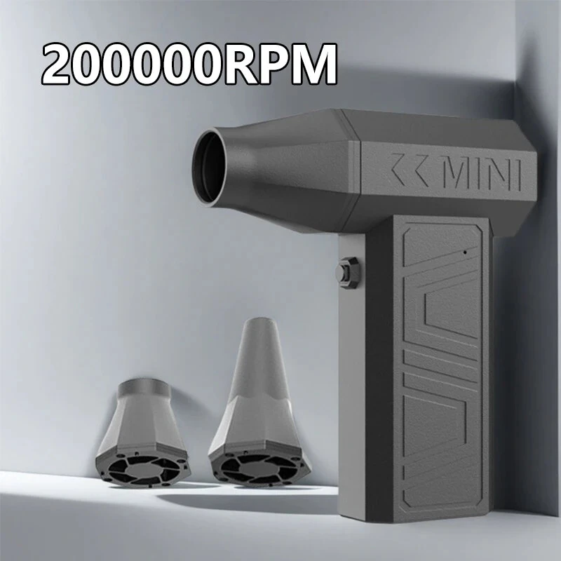 Violent Fan 110,000RPM Peak Powerful Air Blower Vacuum Dust Cleaner Type-C Charging Strong Winds 52m/s MAX Brushless Turbo Blower — view 3