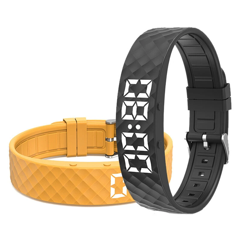 W5VP Smart Fitness Bracelet IP65 Waterproof Sleep Monitor Step Counter LED Display 45 Days Standby Activity Tracker Smart Watch for Men Women