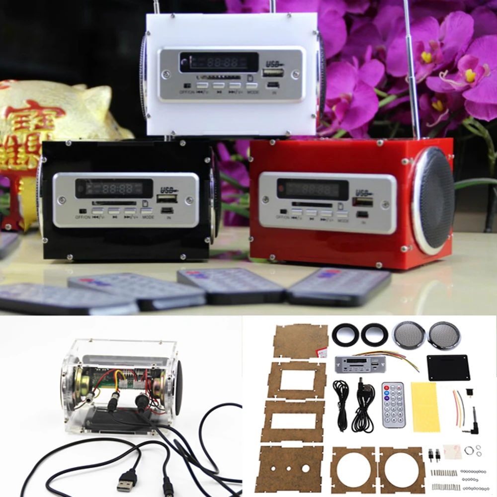 WangDaTao YD-BT001 DIY Multi-function Wireless bluetooth Audio Electronic Kit Radio Amplifier Audio Production Kit — view 11