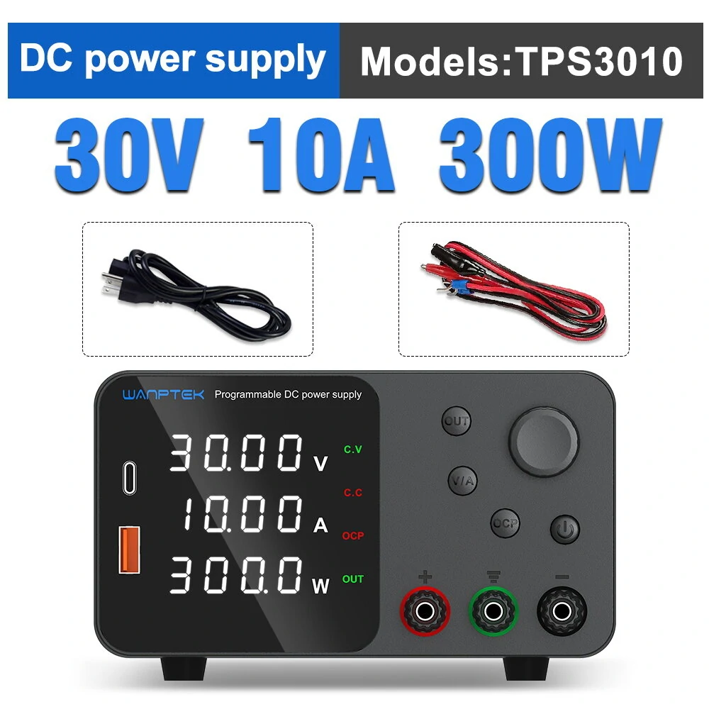 WANPTEK Lab Bench Power Supply 150W 300W 360W Laboratory Switching Power Supply Unit 30V 60V 120V 3A 5A 10A Adjustable Digital Source Voltage Stabilizer — view 8