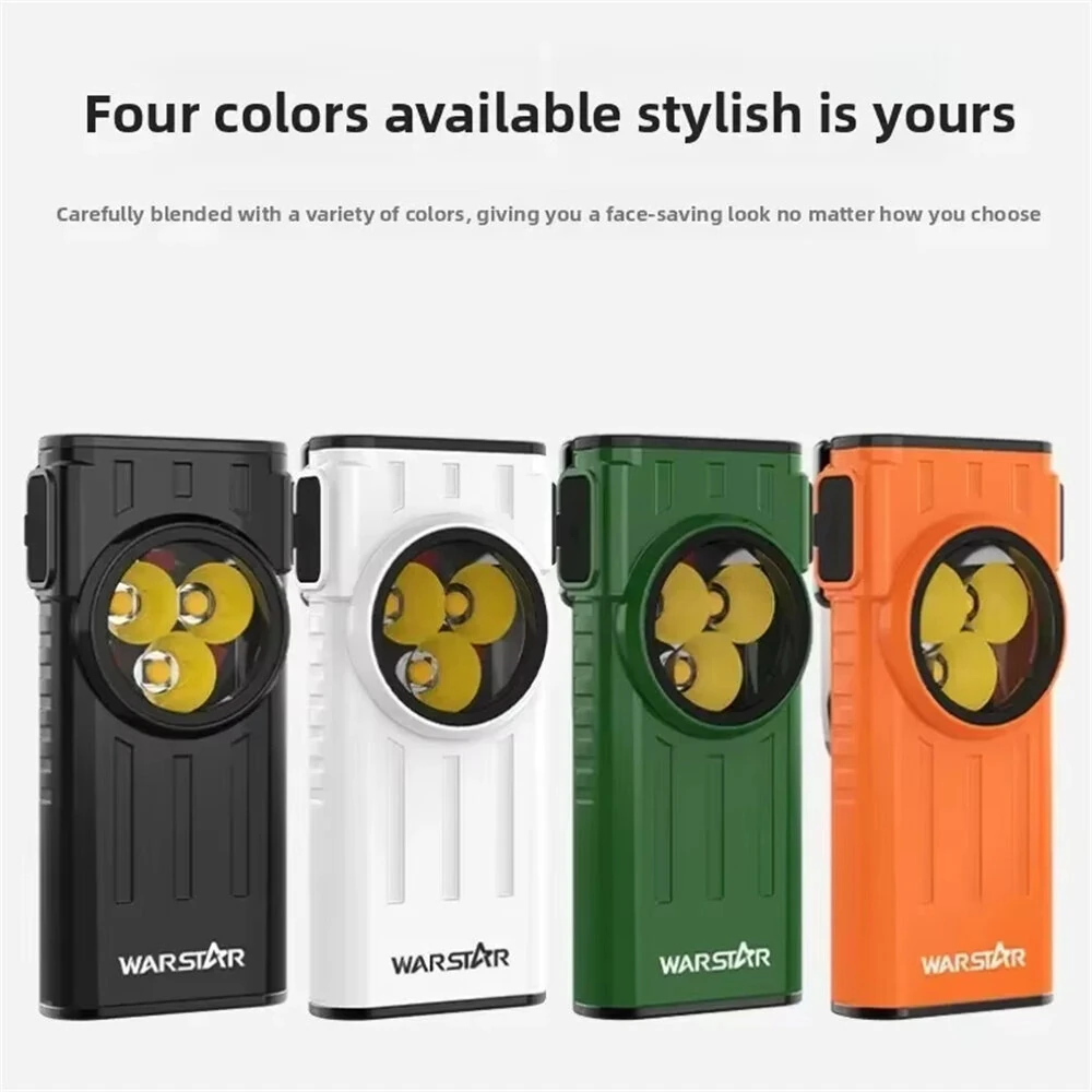 Warstar WT3 260LM EDC LED Keychain Flashlight With White Red Light Type-C Rechargeable Portable Mini Torch Work Light with Magnet for Camping Hiking and Emergency Use — view 5