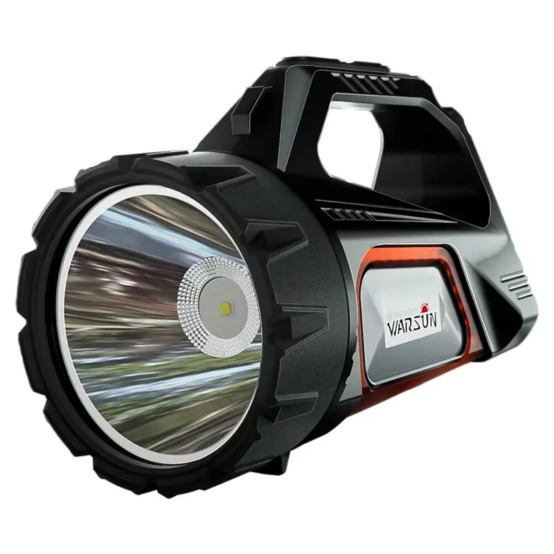 WARSUN DA03 Solar Rechargeable Energy Camp Flashlights ABS Portable Waterproof Torch Work Light Outdoor Hiking Camping Searchlight — view 2