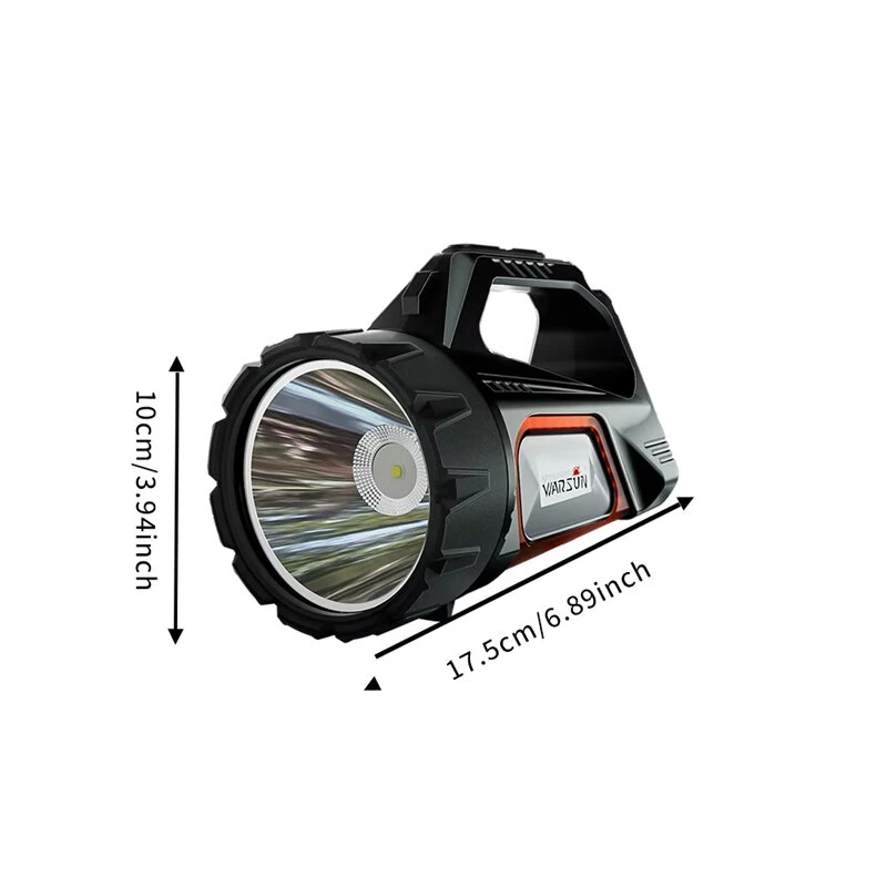 WARSUN DA03 Solar Rechargeable Energy Camp Flashlights ABS Portable Waterproof Torch Work Light Outdoor Hiking Camping Searchlight — view 9