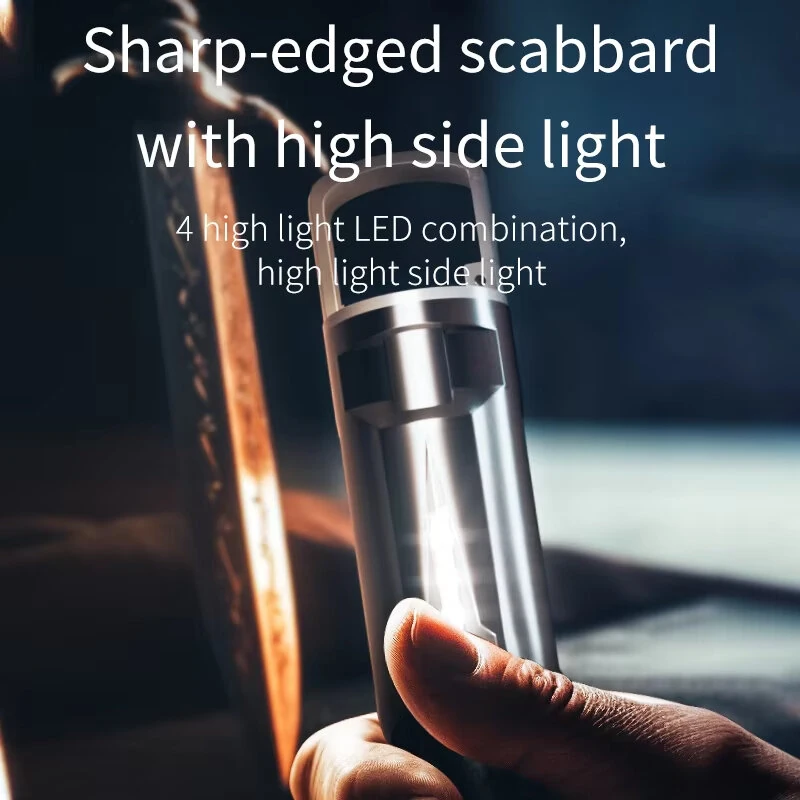 WARSUN W7000 500 Lumens Rechargeable LED Flashlight with COB Side Light 4 Lights Modes Type-C Charging Waterproof Torch for Camping Hiking Emergency — view 7