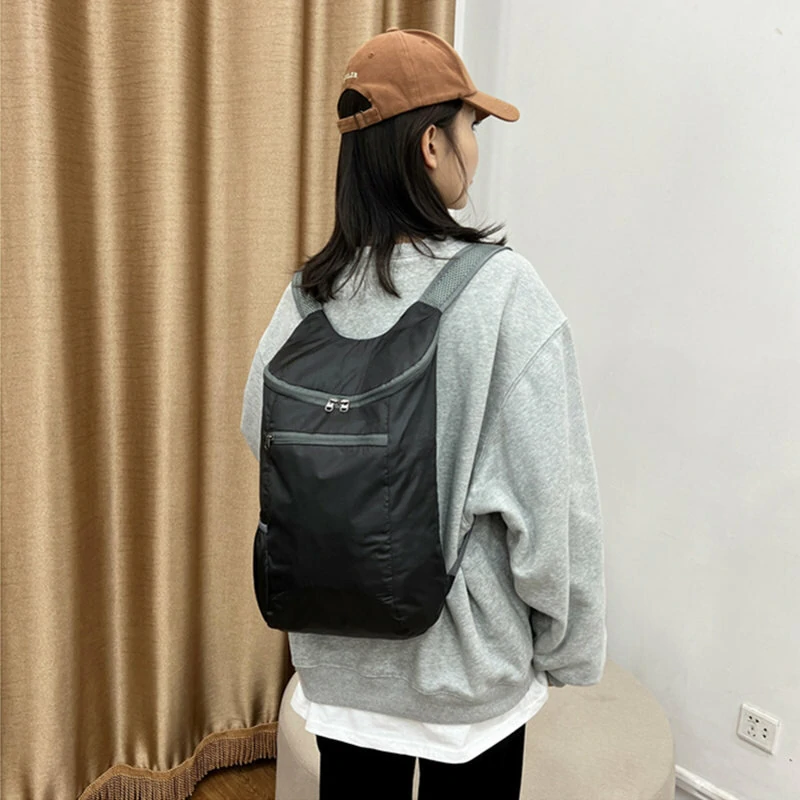 Waterproof Foldable Backpack Ultralight Outdoor Folding Bag Travel Daypack Bag Packable Sports Bag for Men Women — view 10