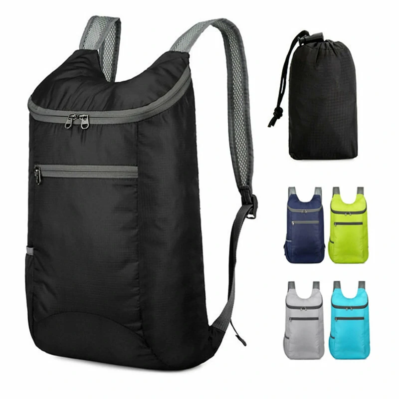 Waterproof Foldable Backpack Ultralight Outdoor Folding Bag Travel Daypack Bag Packable Sports Bag for Men Women — view 2