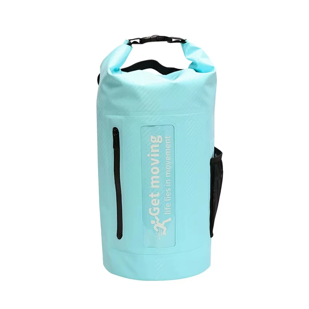 WaveRite 10L/20L Carbon Fiber Waterproof Dry Bag Pack Sack Hand-Held Bucket Bag, Waterproof Bag, Beach Drifting Swimming Bag, Outdoor Backpack — WaveRite