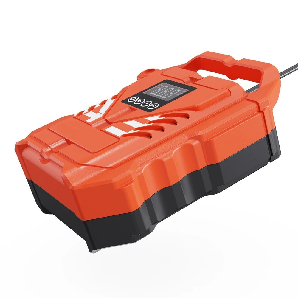 WaveRite 22PSI High Pressure Paddle Board Pump Portable 12V Car Electric Air Compressor Support Inflation/Deflation, 3 Working Modes Auto-Off Function with 7 Nozzles for Inflatable Boat Kayak Tent Pool Stand-up Paddle — view 3