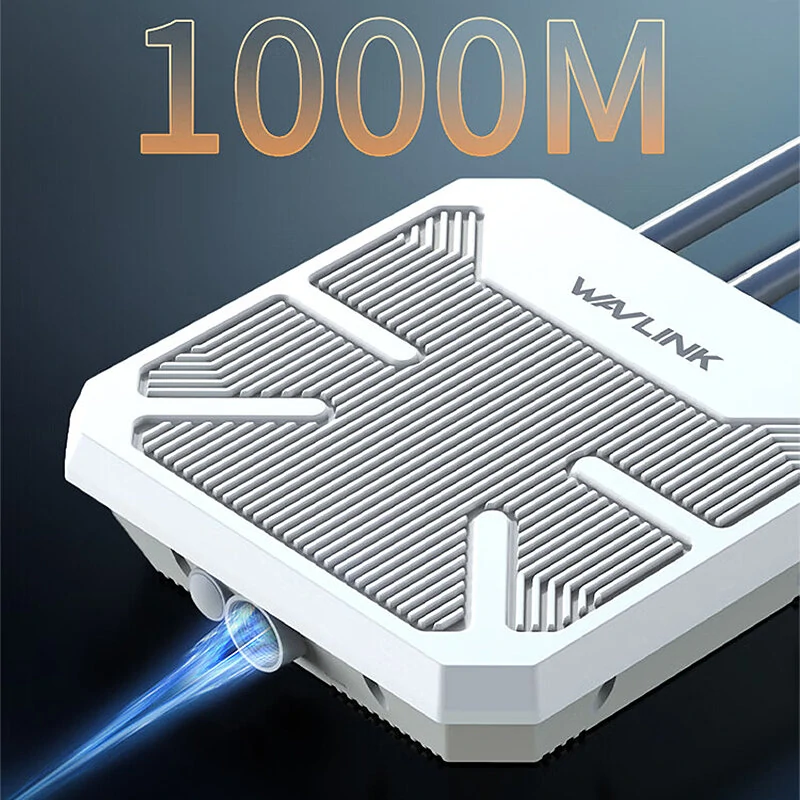 Wavlink AERIAL HD6 WiFi6 Outdoor Router AX1800 Long Range Weaterproof Wireless WIFI Extender/AP/Repeater Dual Band 2.4G&5Ghz Booster with 4 Antennas — view 4