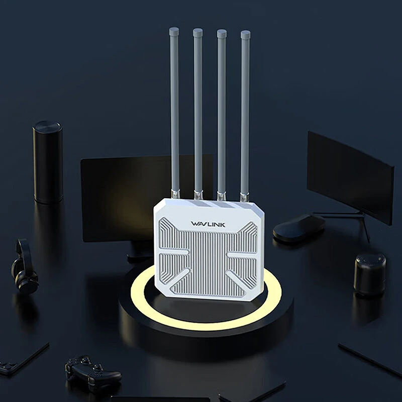 Wavlink AERIAL HD6 WiFi6 Outdoor Router AX1800 Long Range Weaterproof Wireless WIFI Extender/AP/Repeater Dual Band 2.4G&5Ghz Booster with 4 Antennas — view 5