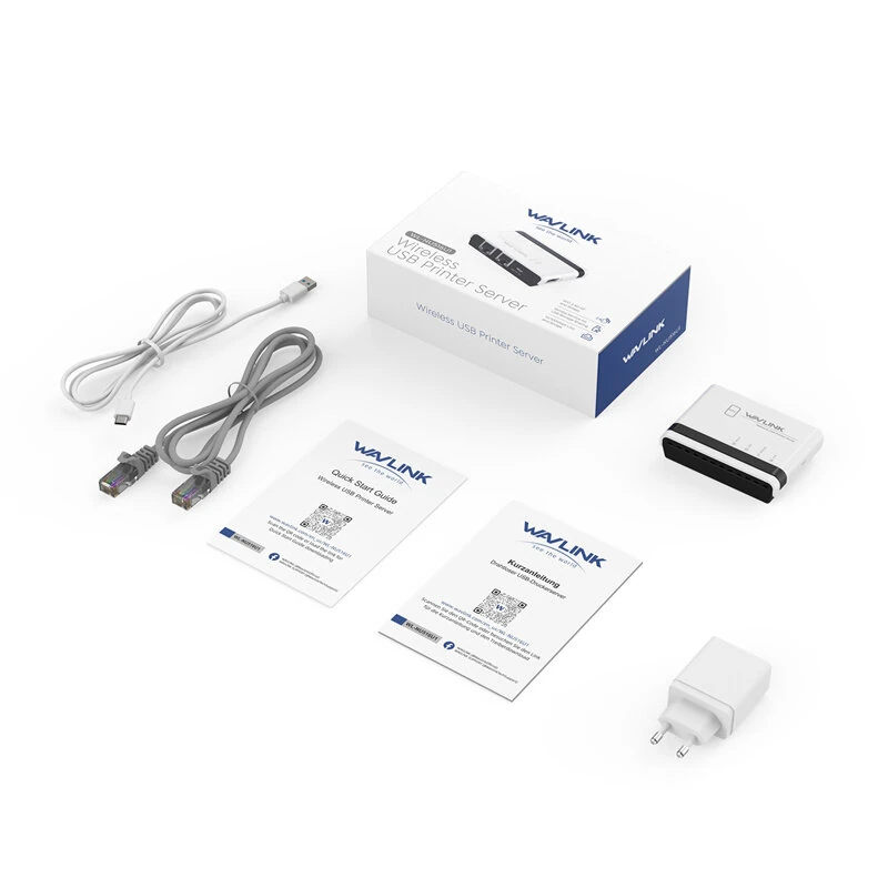 Wavlink USB2.0 Wireless Printer Server with 10/100Mbps LAN/Bridge WiFi Support Wired/Wireless/Standalone Modes for Windows/Mac — view 6