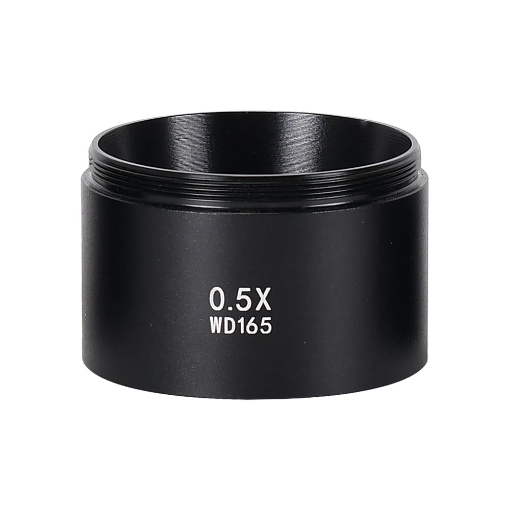 WD165 0.5X 0.7X  2.0X Auxiliary Objects Lens Microscope Camera Lens For Trinocular Binocular Stereo Zoom Microscope Barlow Glass Lens — view 5