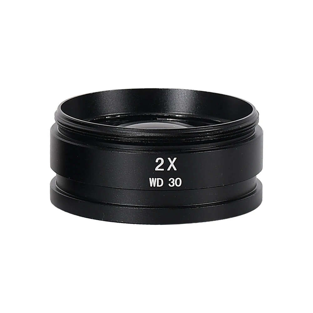 WD165 0.5X 0.7X  2.0X Auxiliary Objects Lens Microscope Camera Lens For Trinocular Binocular Stereo Zoom Microscope Barlow Glass Lens — view 7