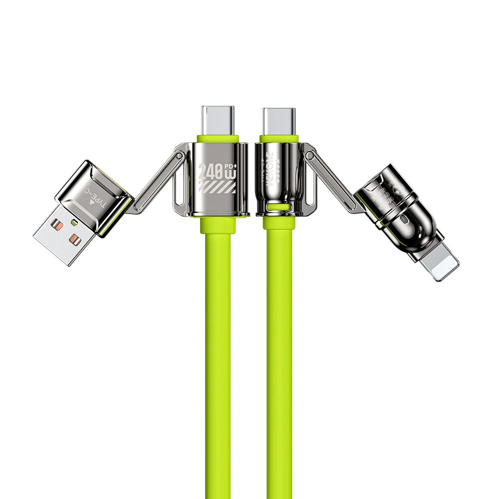 WEKOME WDC-51 240W USB-A/USB-C to USB-C/iP Cable PD Fast Charging Data Transmission Copper Core Line 1.2M Long for iPhone 16 16 Pro 15 14 13 Plus for Huawei Mate XT for Xiaomi 15pro for Samsung Galaxy Z Flip6 — view 7