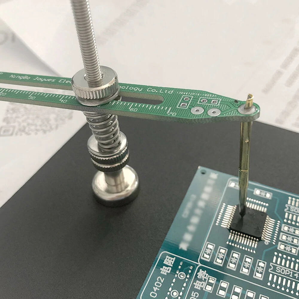 Welding Fixed Test Probe Pressure Needle Burning Tool Kit for Components IC Chip Module CPU Circuit Board PCB Electronic Production — view 7