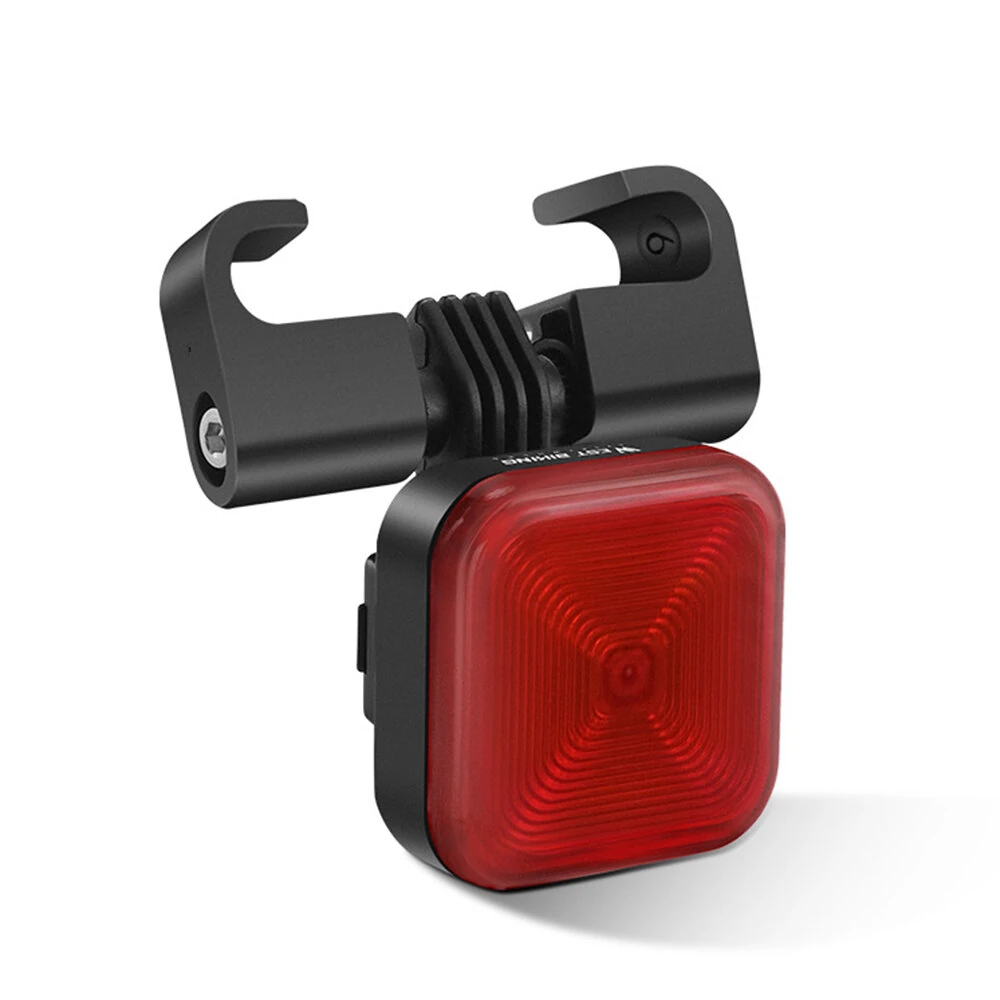 WEST BIKING 20LM LED Square Bicycle Taillight Type-C Charging Waterproof 5 Modes Warning Bike Rear Light for MTB Seat Post/Saddle — WEST BIKING