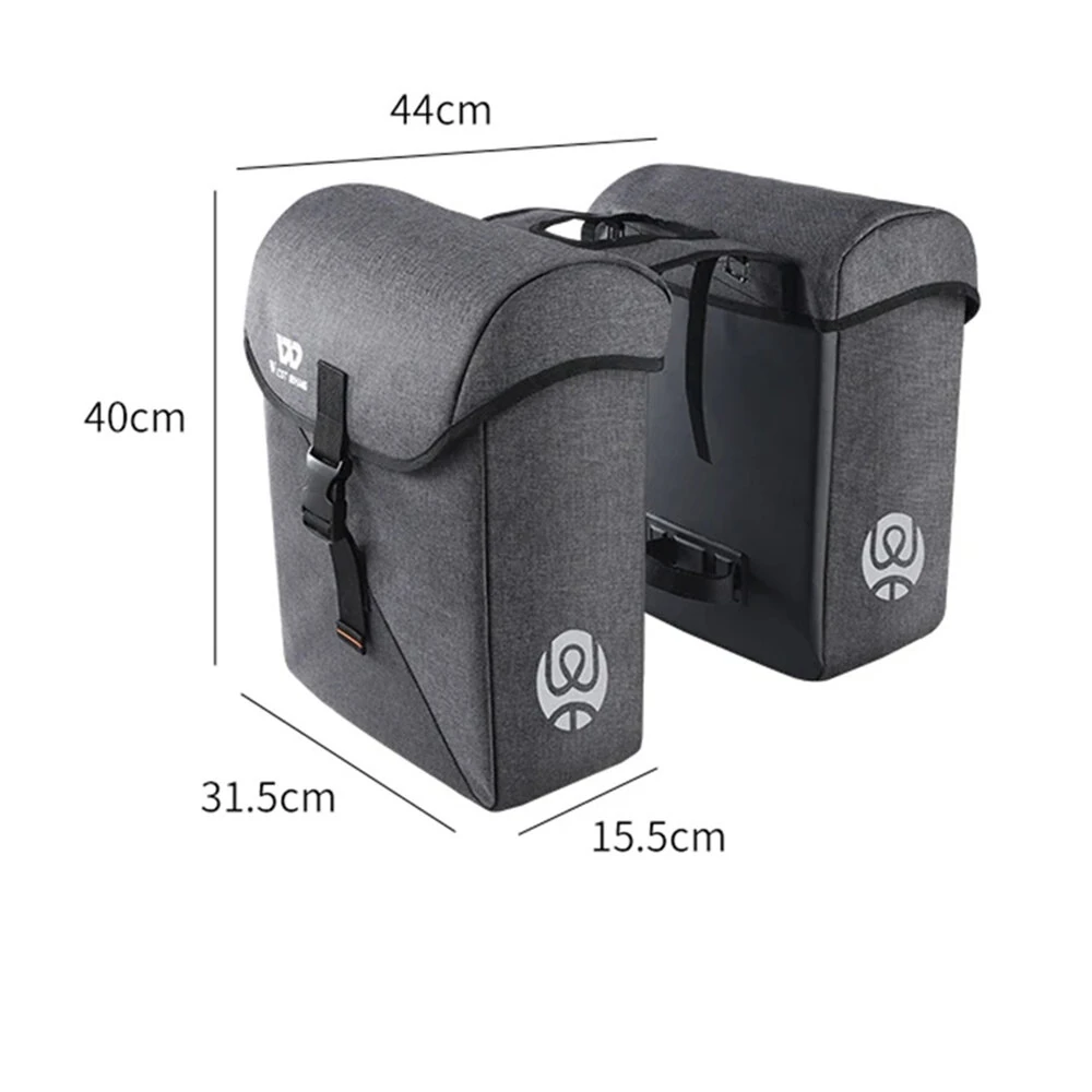 WEST BIKING 35L Bicycle Pannier Bag Waterproof 300D Polyester Sturdy Double Side Bike Bag Anti-Scratch Night Reflective Bike Rear Bag for MTB — view 7