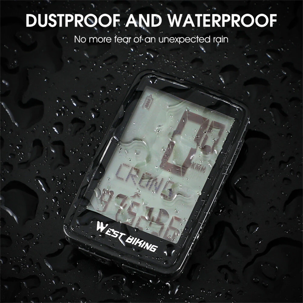 WEST BIKING 5 Languages Bike Computer 21 Functions Touch Screen USB Charging Waterproof Wireless Bicycle Speedometer Odometer for MTB Road Cycling — view 5