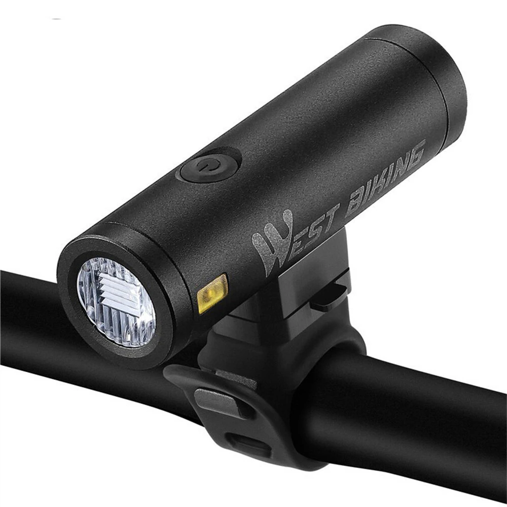 WEST BIKING 500LM 85° Floodlight Bicycle Front Light 5000mAh USB Rechargeable 200m Long-range Cycling Headlight Aluminium Alloy Bike Lamp — WEST BIKING