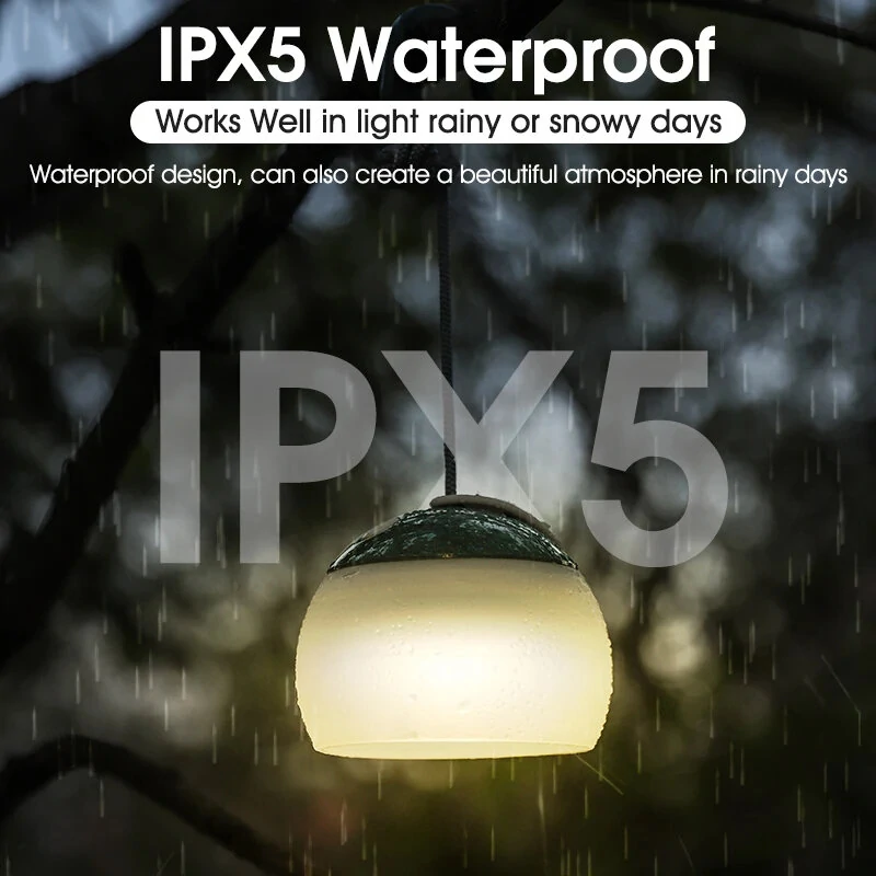 WEST BIKING Portable Camping Light USB Rechargeable Hook Camping Lantern Adjustable Outdoor Waterproof Tent Lights Emergency Table Lamp Power Brank — view 4