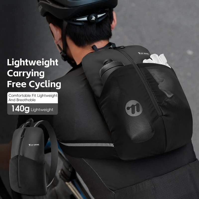 WEST BIKING Road Bike Cycling Backpack 3L Capacity Ultralight Portable Water-Repellent Outdoor Climbing Cycling Travel Bag — view 3