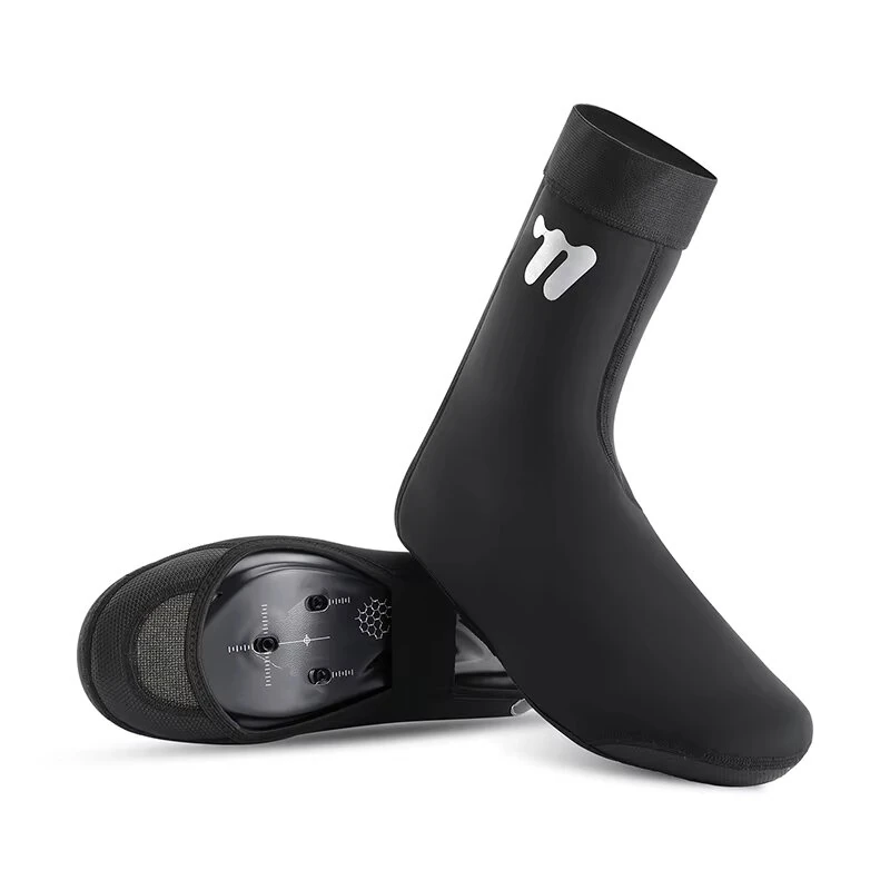 WEST BIKING Warm Windproof Cycling Shoe Covers Non-slip Wearable Reflective Zipper Bike Boots Overshoes — view 2