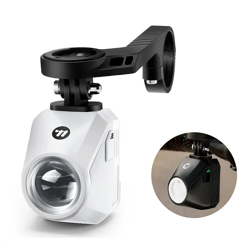 WEST BIKING Wireless Remote Bike Overhang Light 1600 Lumen Super Bright Lighting Cut-Offline Safe Design IP66 Waterproof Type-C Hanging Bicycle Headlight Flashlight — view 2